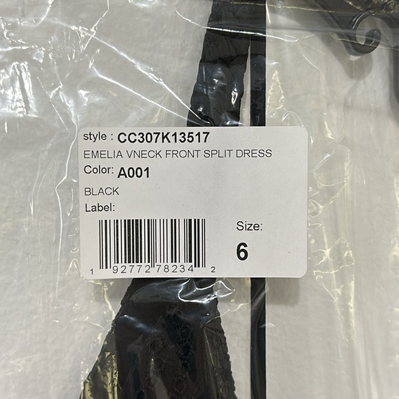 Alice + Olivia Emelia Silk V-neck Eyelet Ruffle Maxi Dress In Black - 6 - Picture 6 of 7